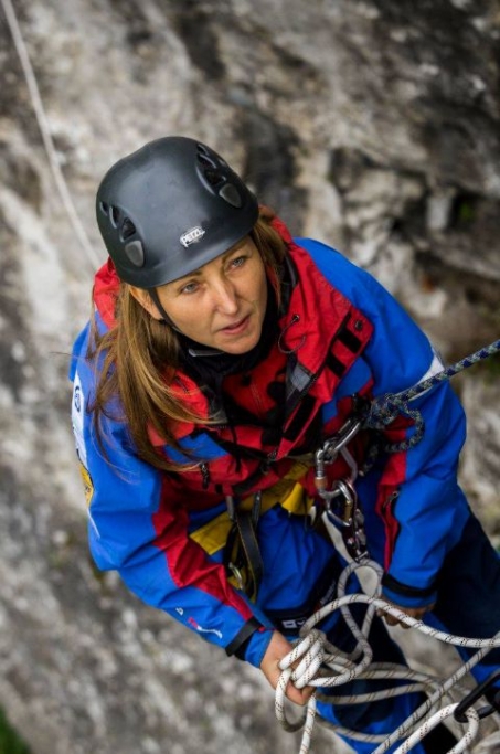 Iga Marszałek podczas szkolenia i pracy z liną